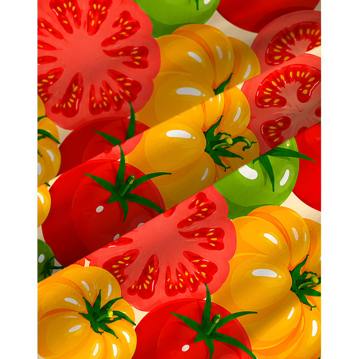 Colorful Garden Tomatoes Summer Mini Dress 