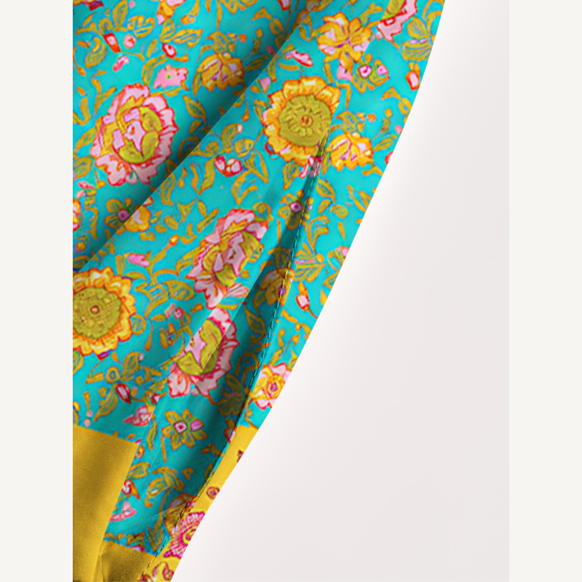 Boho Floral Patchwork Strap Maxi Dress With Pockets