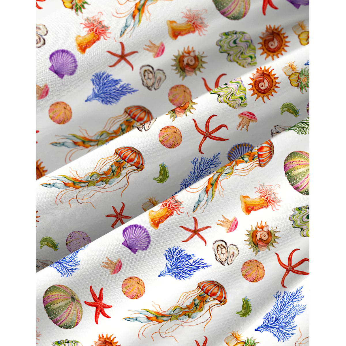 Jellyfish & Seashell Garden Vacation Mini Dress