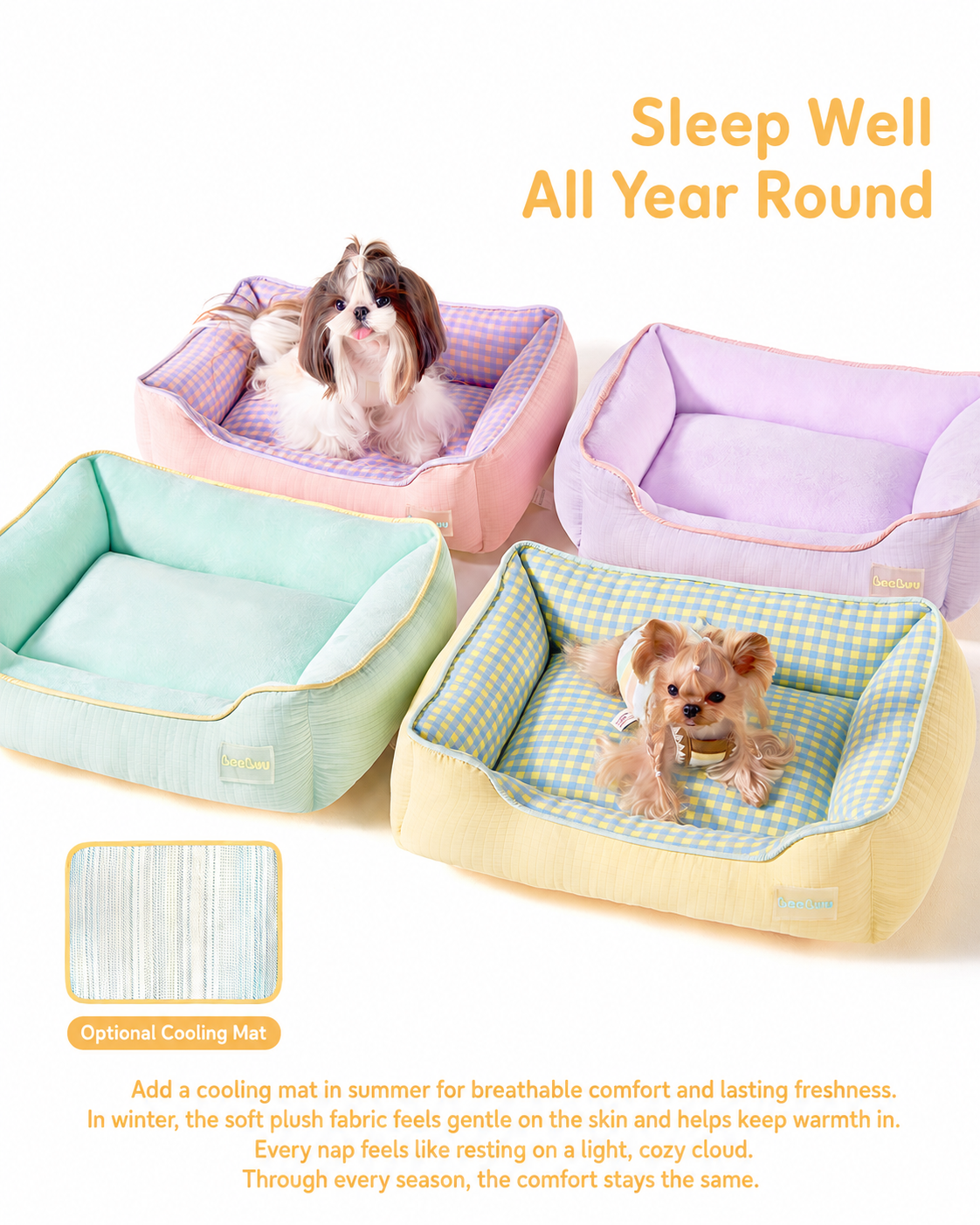 Removable & Washable Dog Bed
