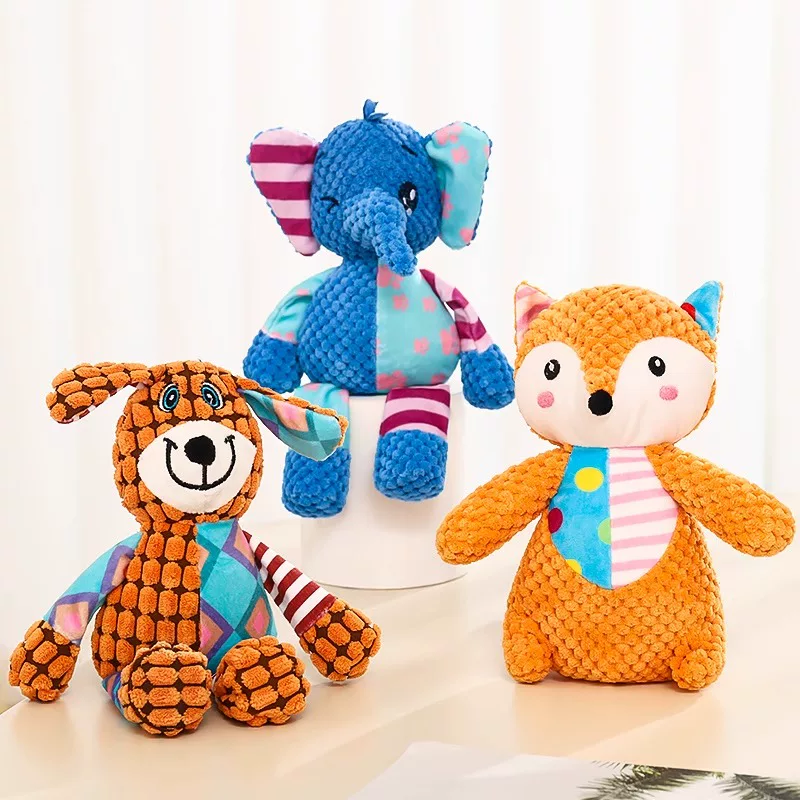Yarn Squeaky Series (Elephant/Fox/Long-Eared Dog)