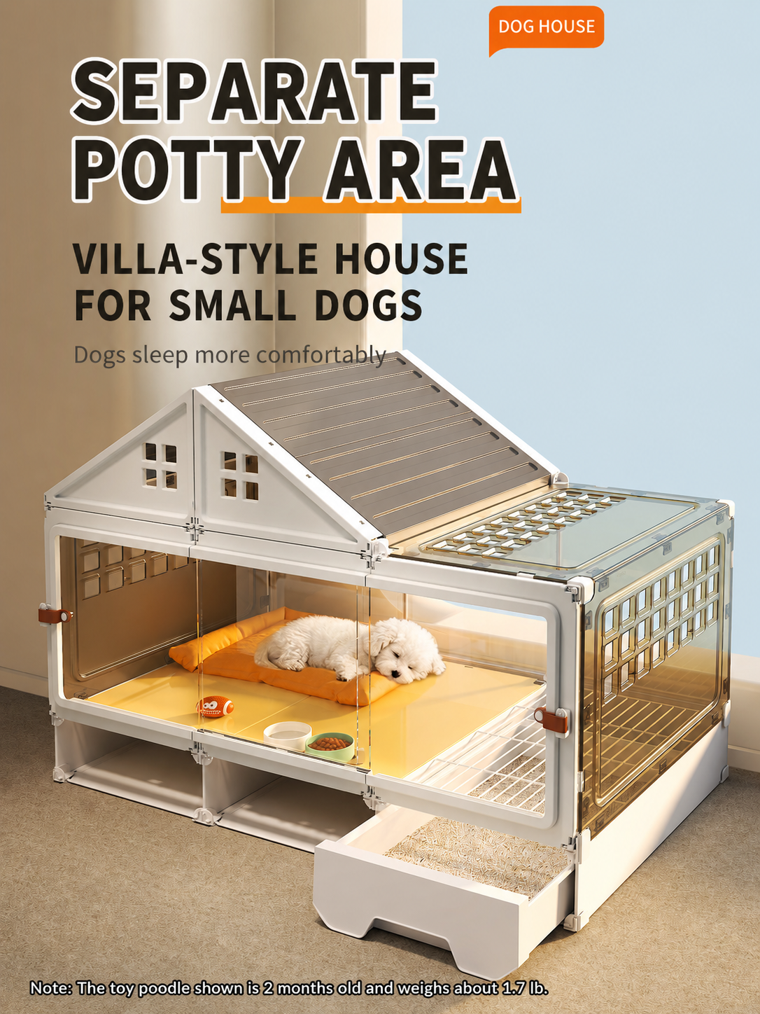 Transparent Pet Villa