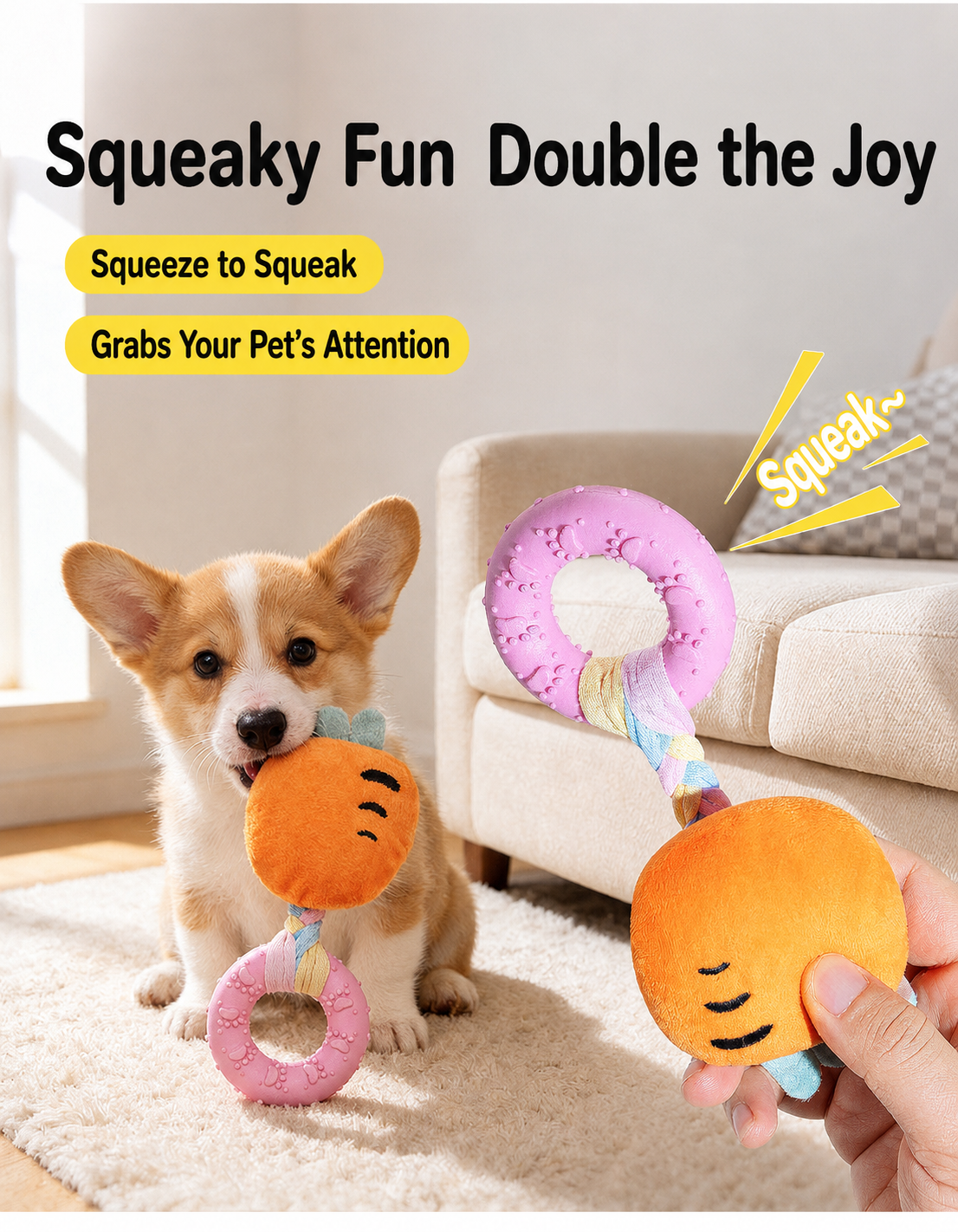 Plush chewing ring series