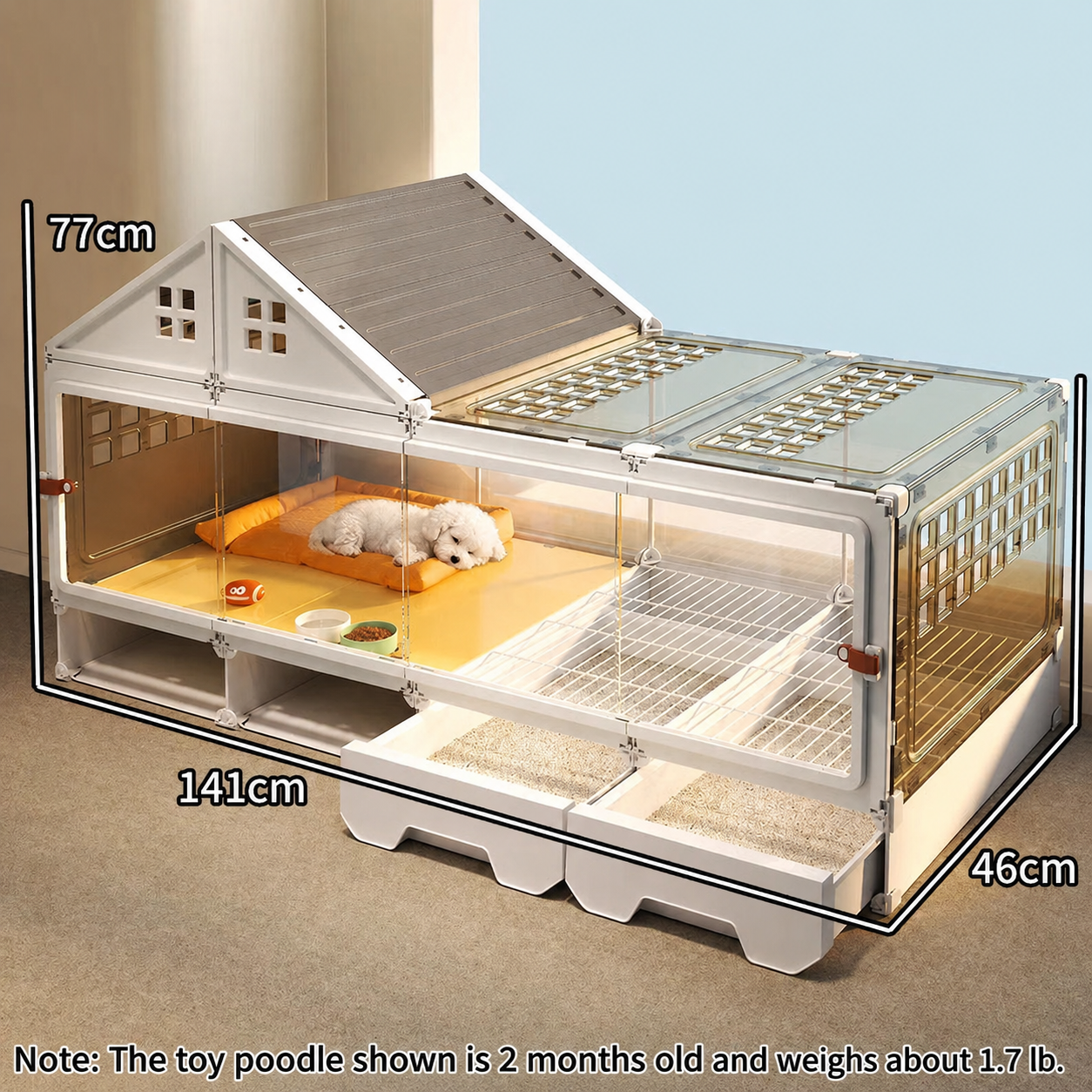 Transparent Pet Villa