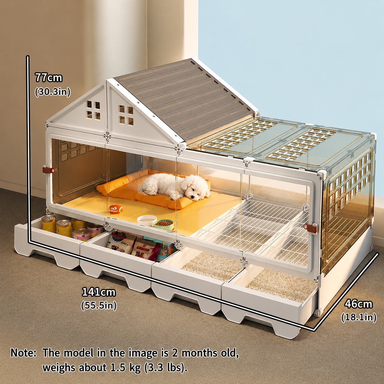 Transparent Pet Villa