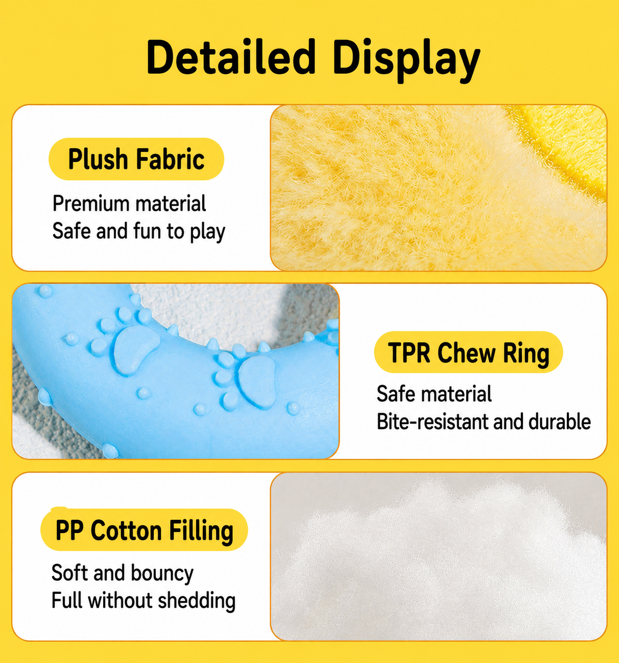 Plush chewing ring series