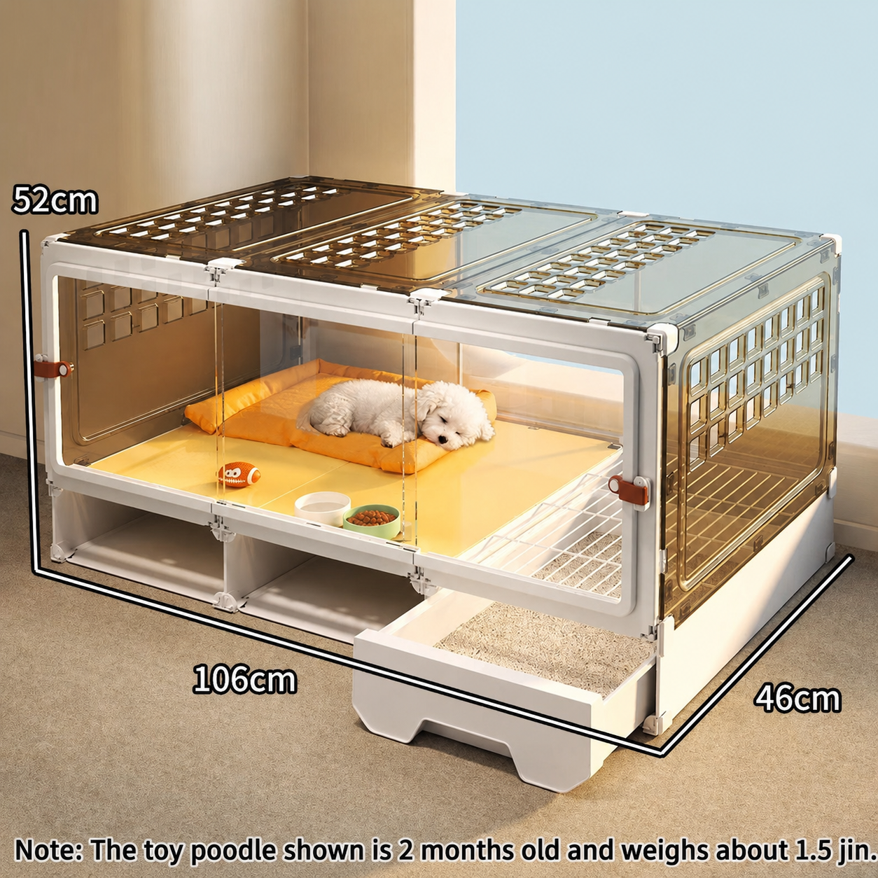 Transparent Pet Villa