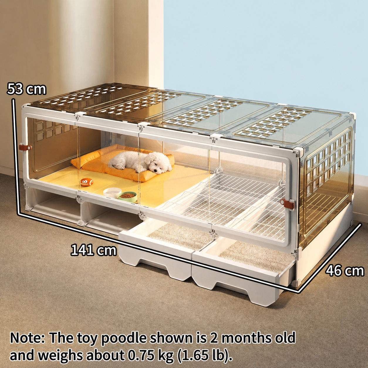Transparent Pet Villa