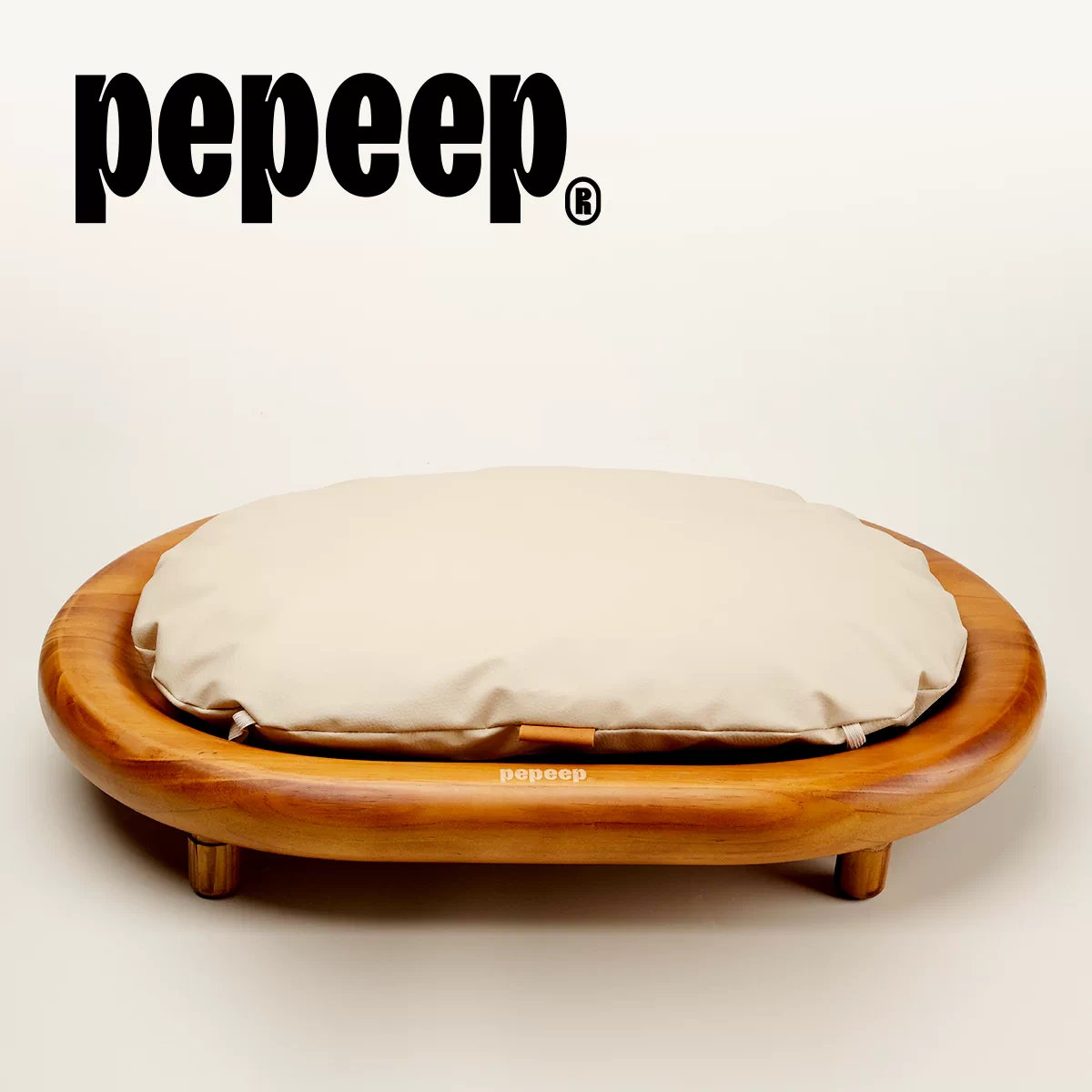 Pepeep Solid Wood Pet Bed (Suitable for All Cats & Small to Medium Dogs)