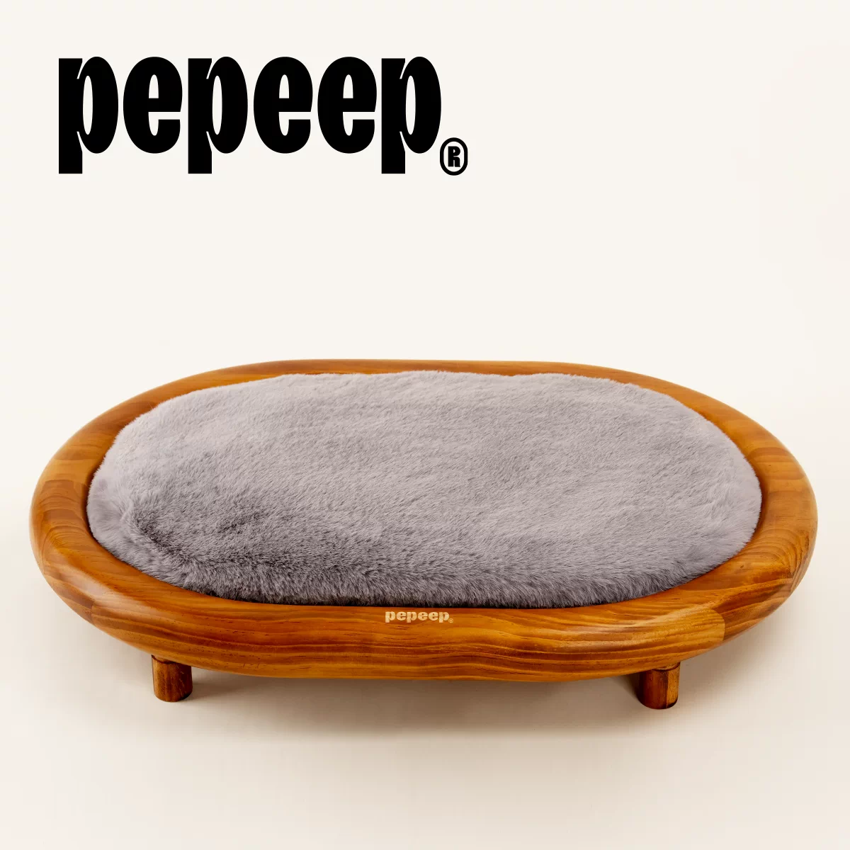 Pepeep Solid Wood Pet Bed (Suitable for All Cats & Small to Medium Dogs)