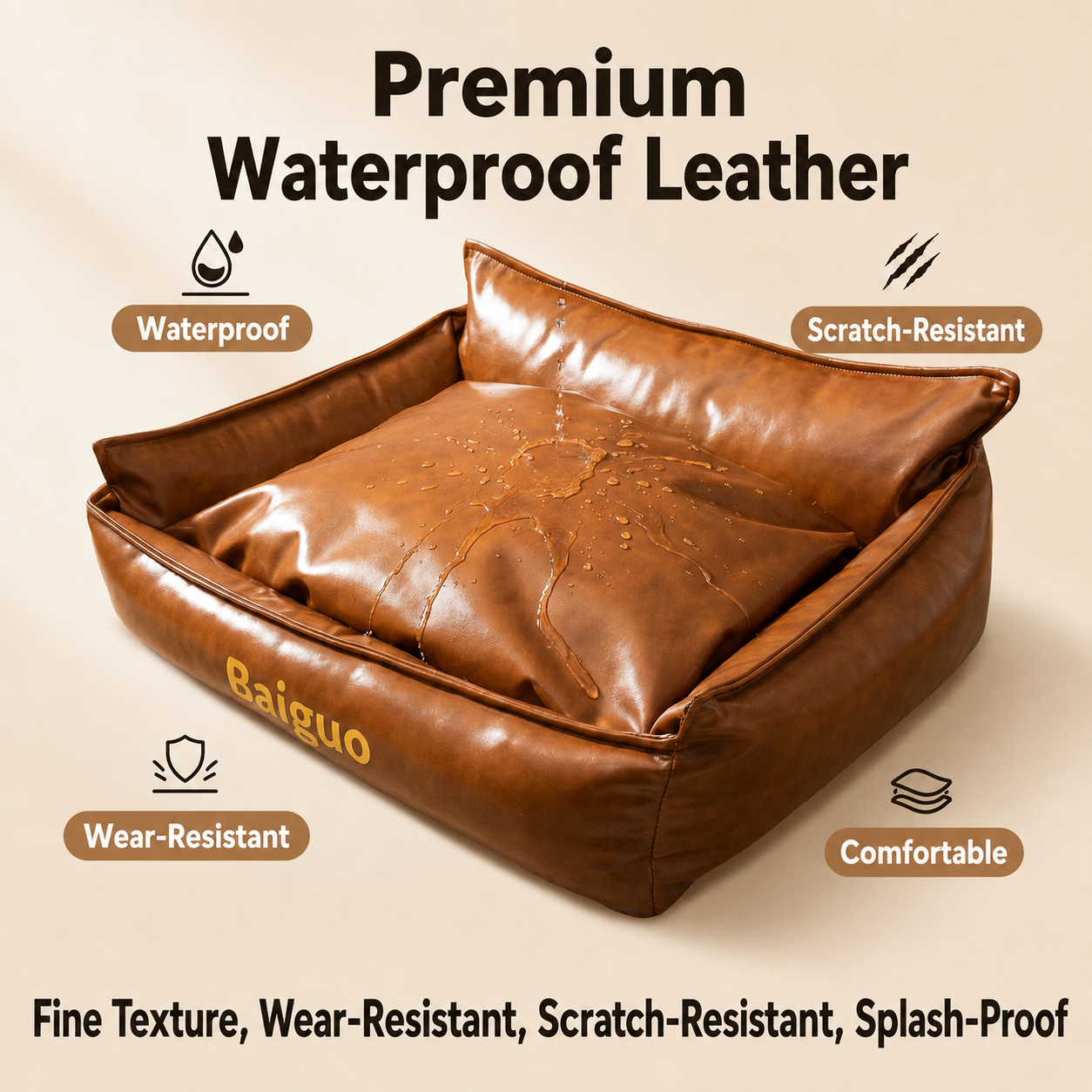 Leather Wear-Resistant Sofa