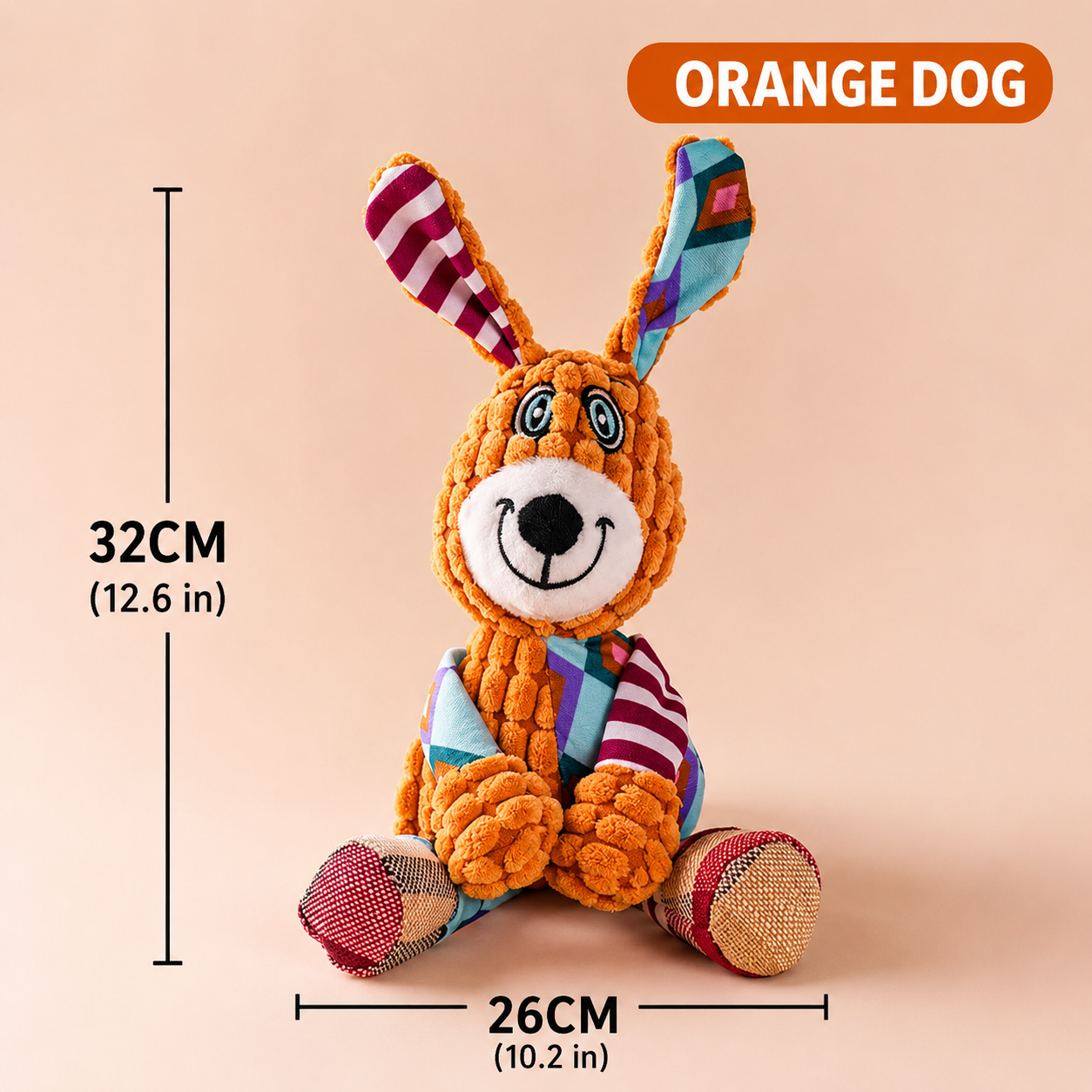 Yarn Squeaky Series (Elephant/Fox/Long-Eared Dog)