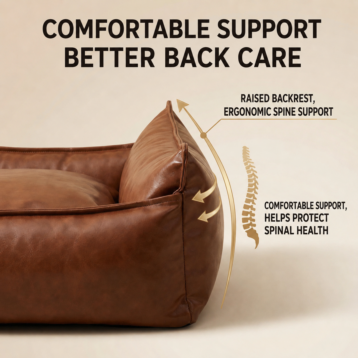 Leather Wear-Resistant Sofa