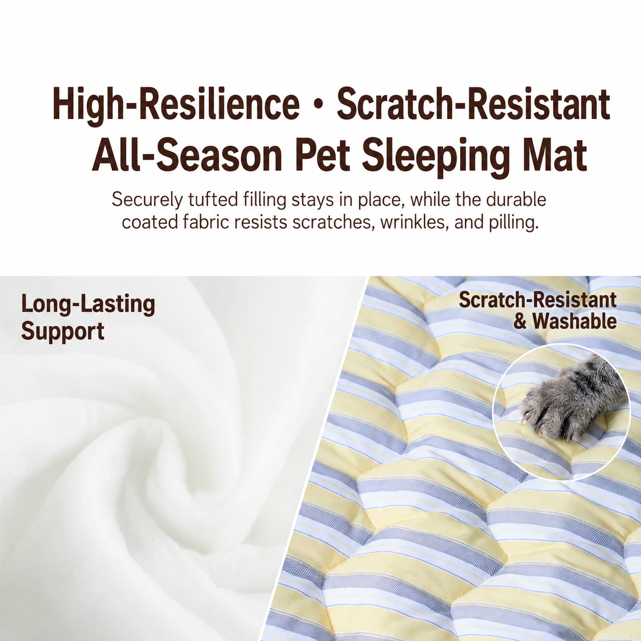 Double-Sided Neck Support Sleeping Pad
