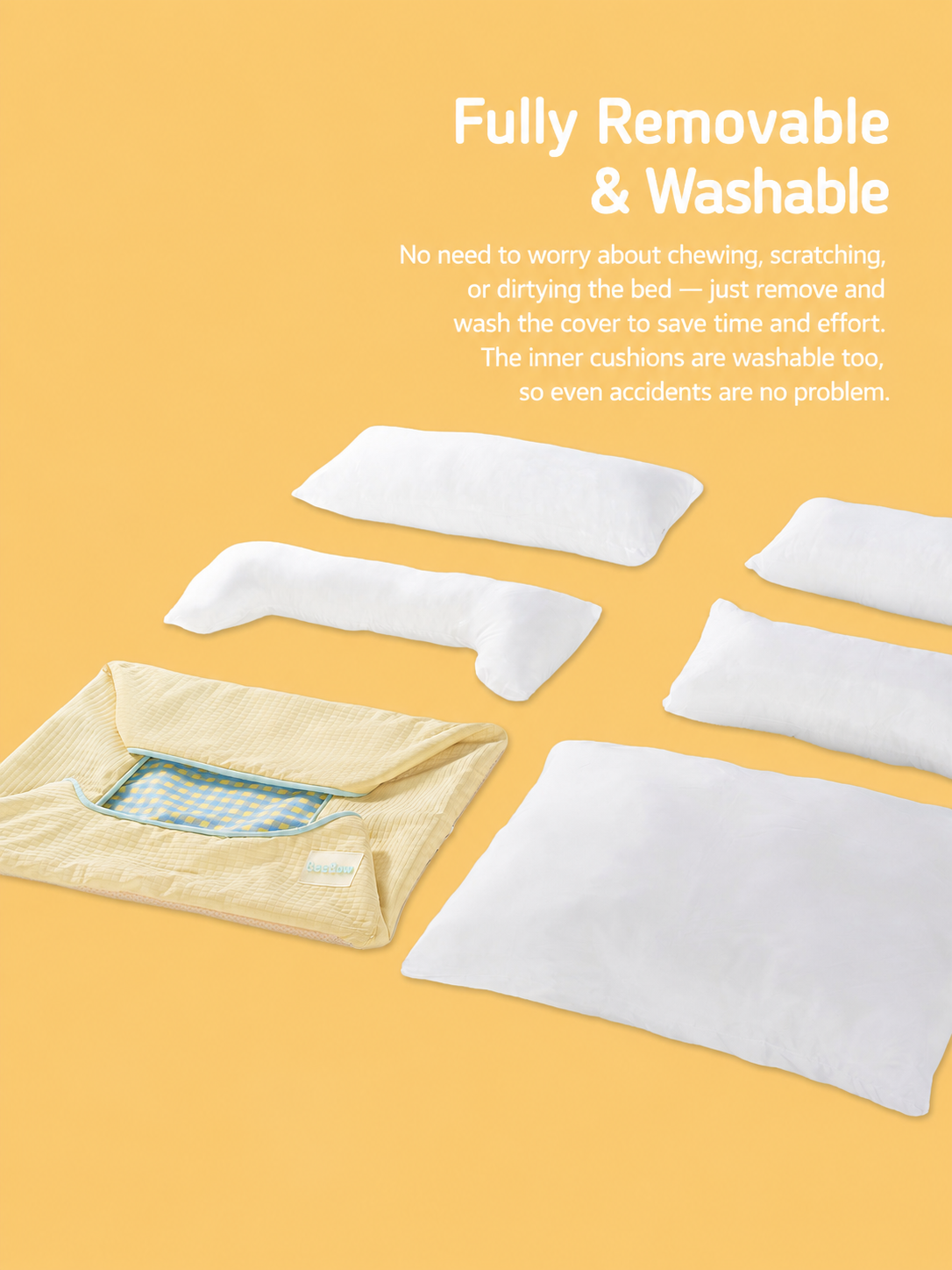 Removable & Washable Dog Bed