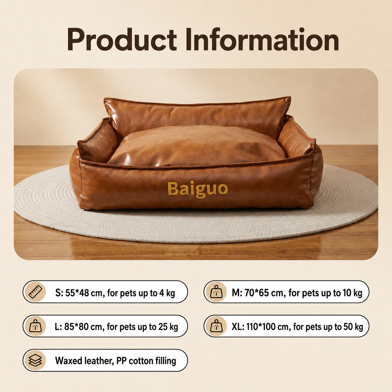 Leather Wear-Resistant Sofa