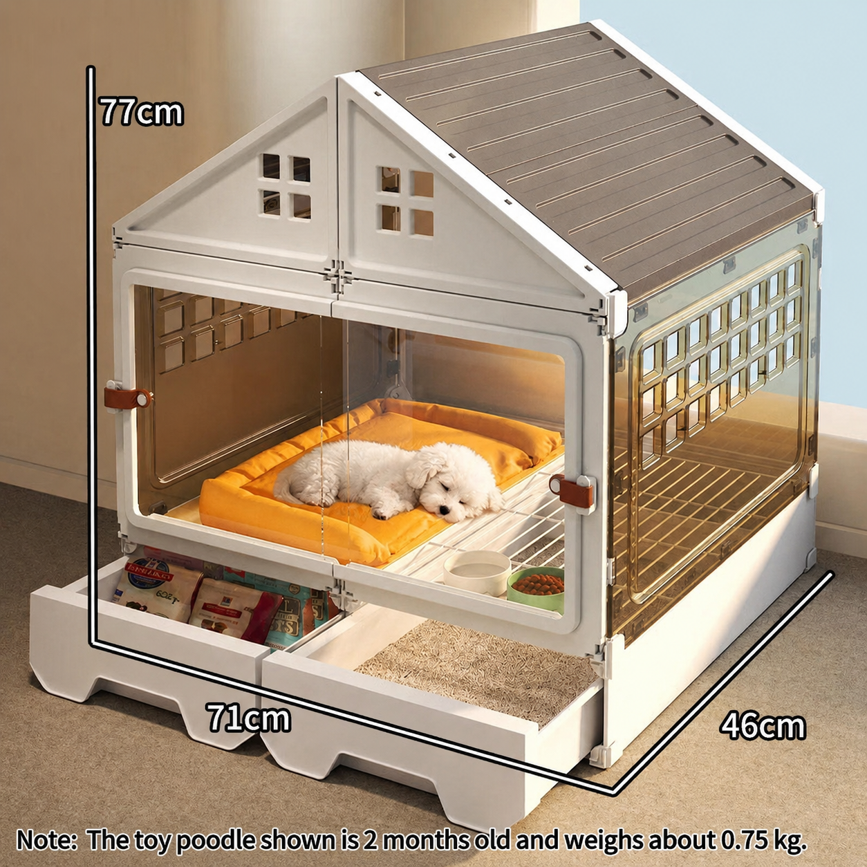Transparent Pet Villa