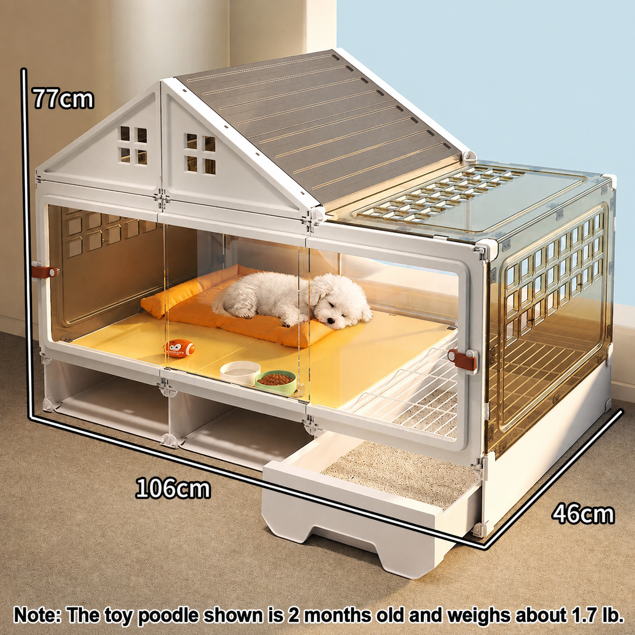 Transparent Pet Villa