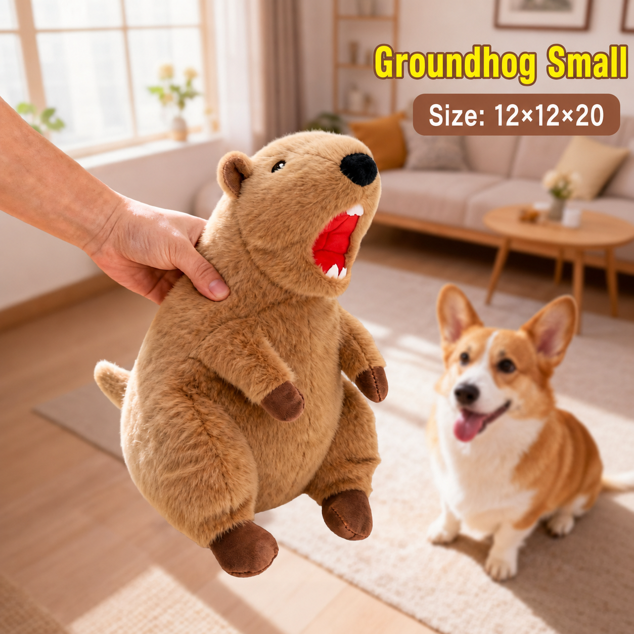 Capybara & Groundhog Plush Toy