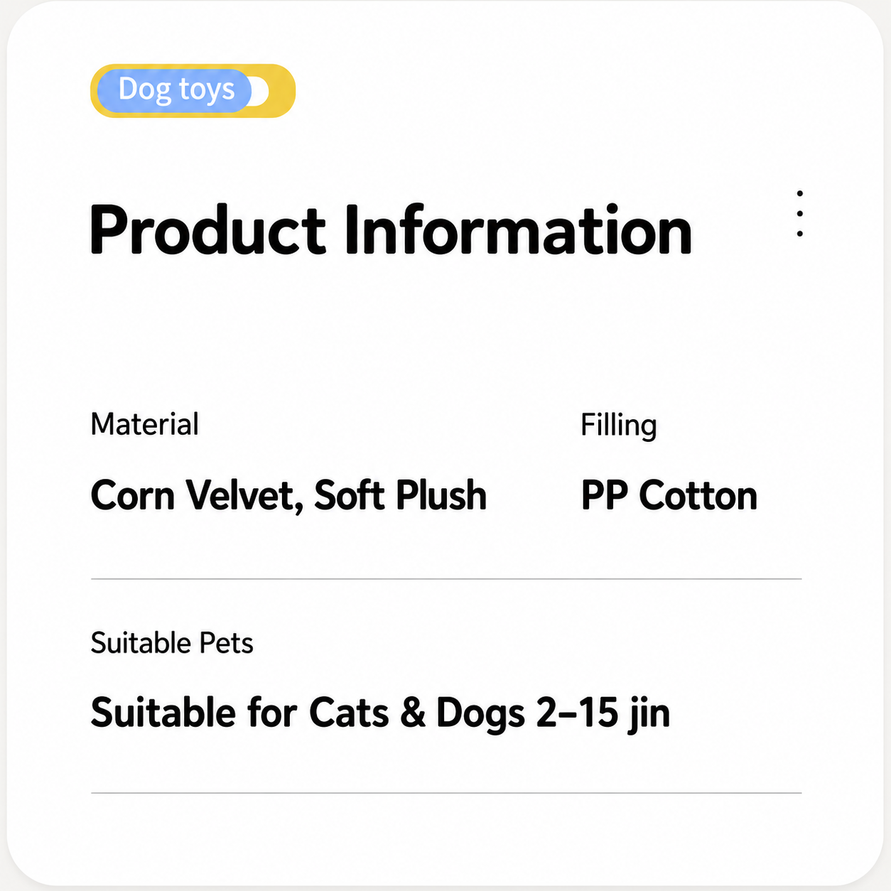 Knotted Squeaky Plush Toy Collection