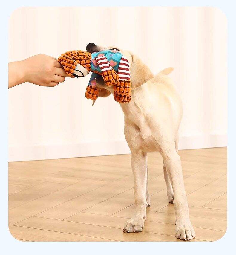 Yarn Squeaky Series (Elephant/Fox/Long-Eared Dog)