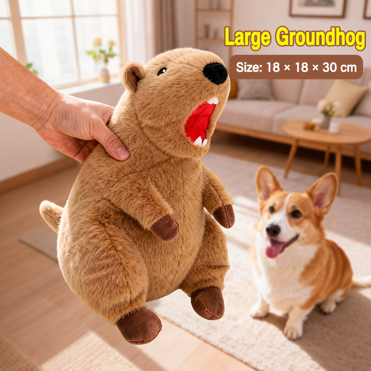 Capybara & Groundhog Plush Toy