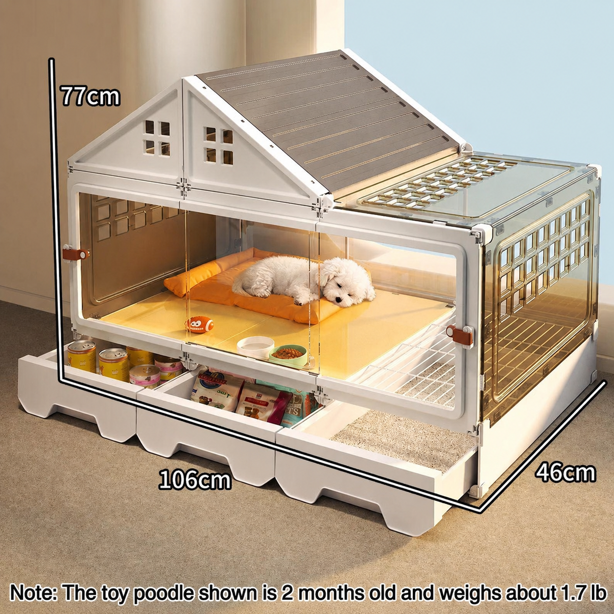 Transparent Pet Villa