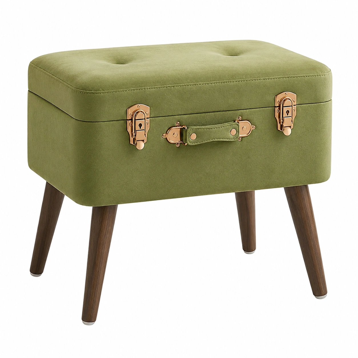 Taburete Baul Verde Claro
