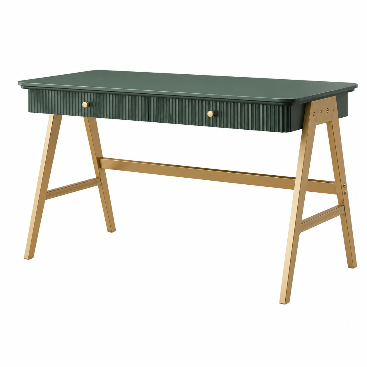 Escritorio Moderno Verde con Cajones