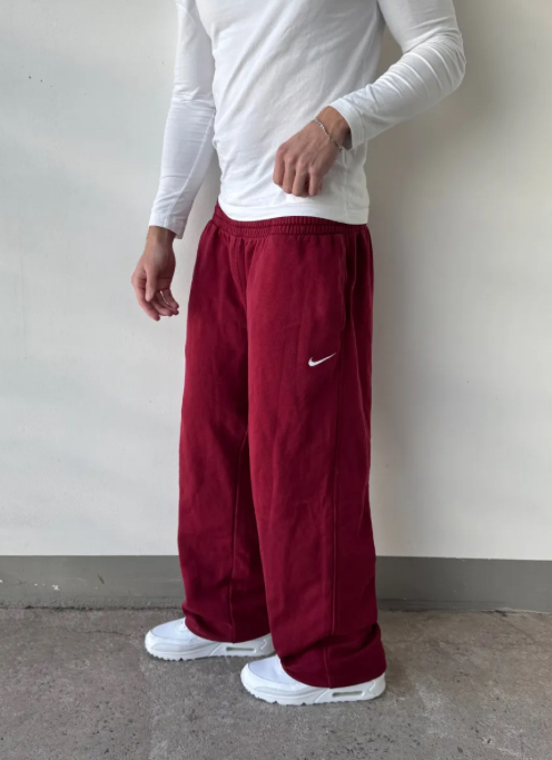 Red Nike Vintage Baggy Sweatpants