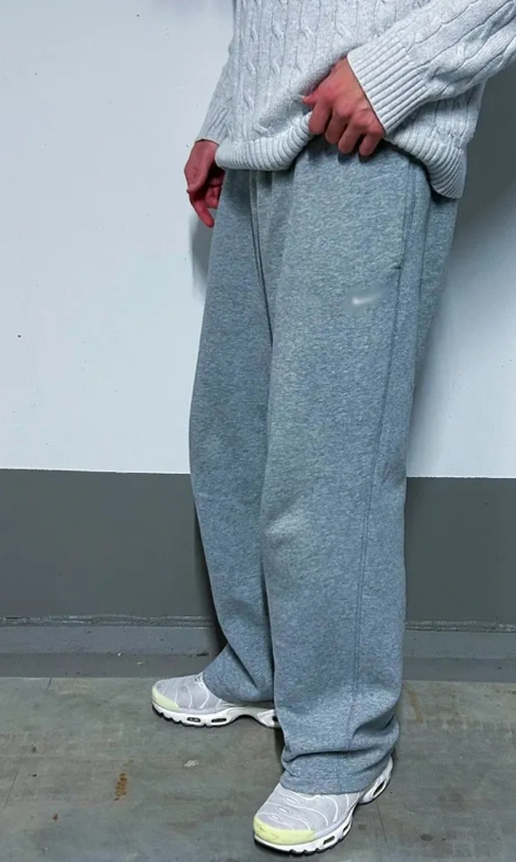 Heather Grey Nike Oversized Sweatpants