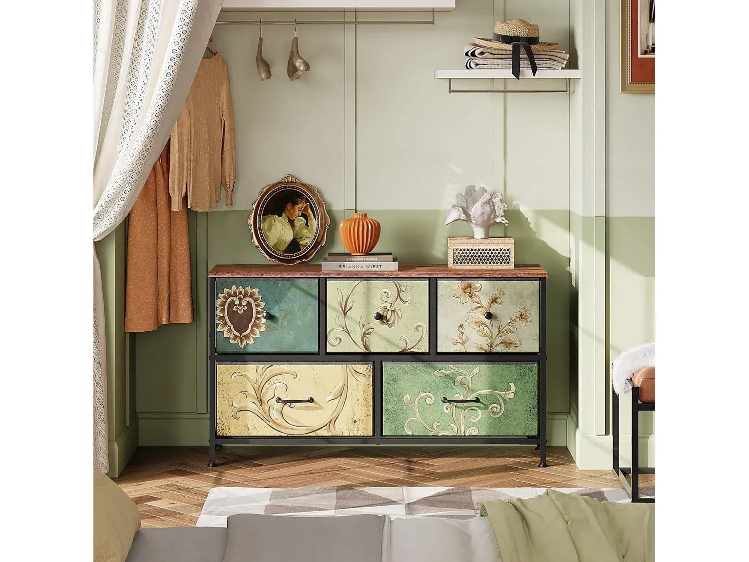 Schlafzimmer,Schlafzimmermöbel,Niedrige Kommode-Cozyilume