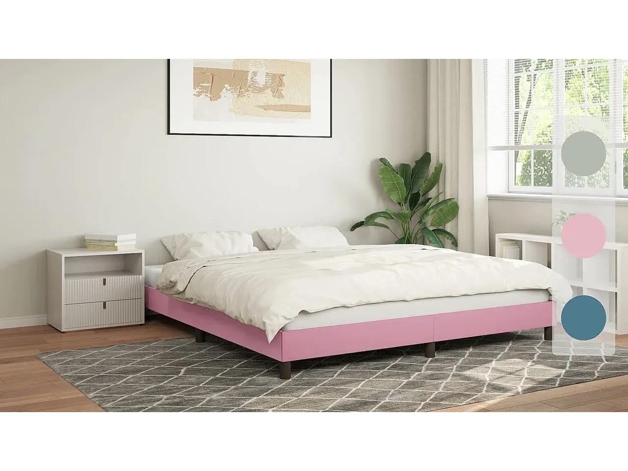 Schlafzimmer,Bereich Bett,Bettrahmen-Cozyilume