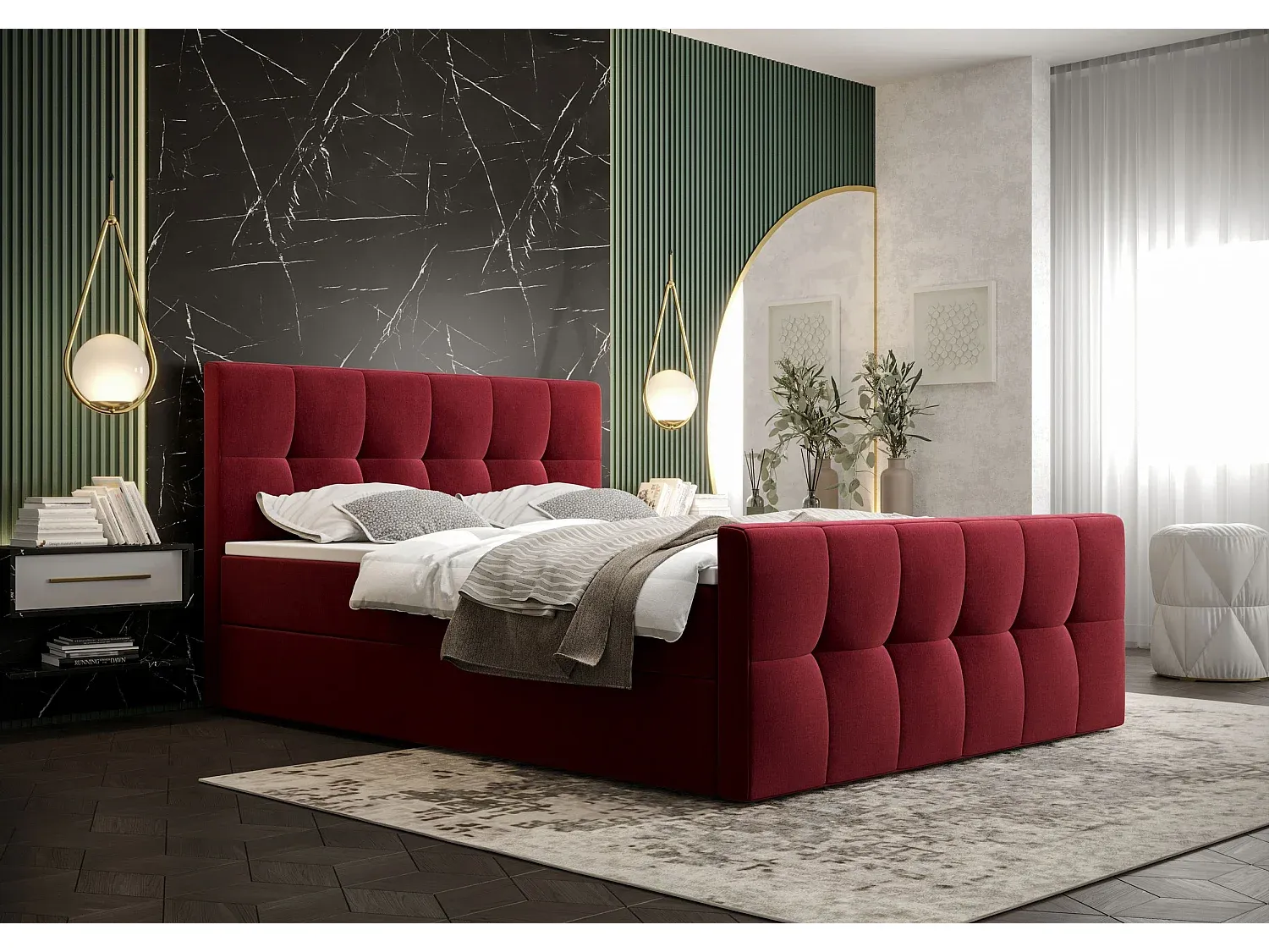 Schlafzimmer,Bereich Bett,Boxspringbett-Cozyilume