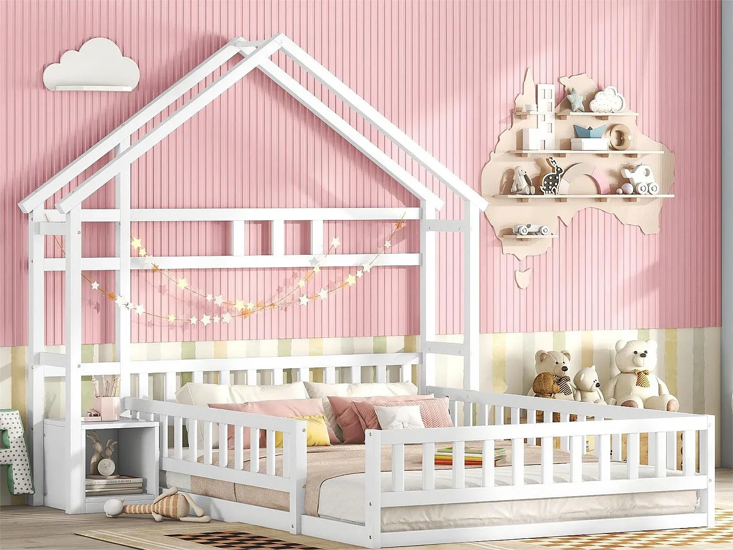 Schlafzimmer,Bereich Bett,Hausbett-Cozyilume