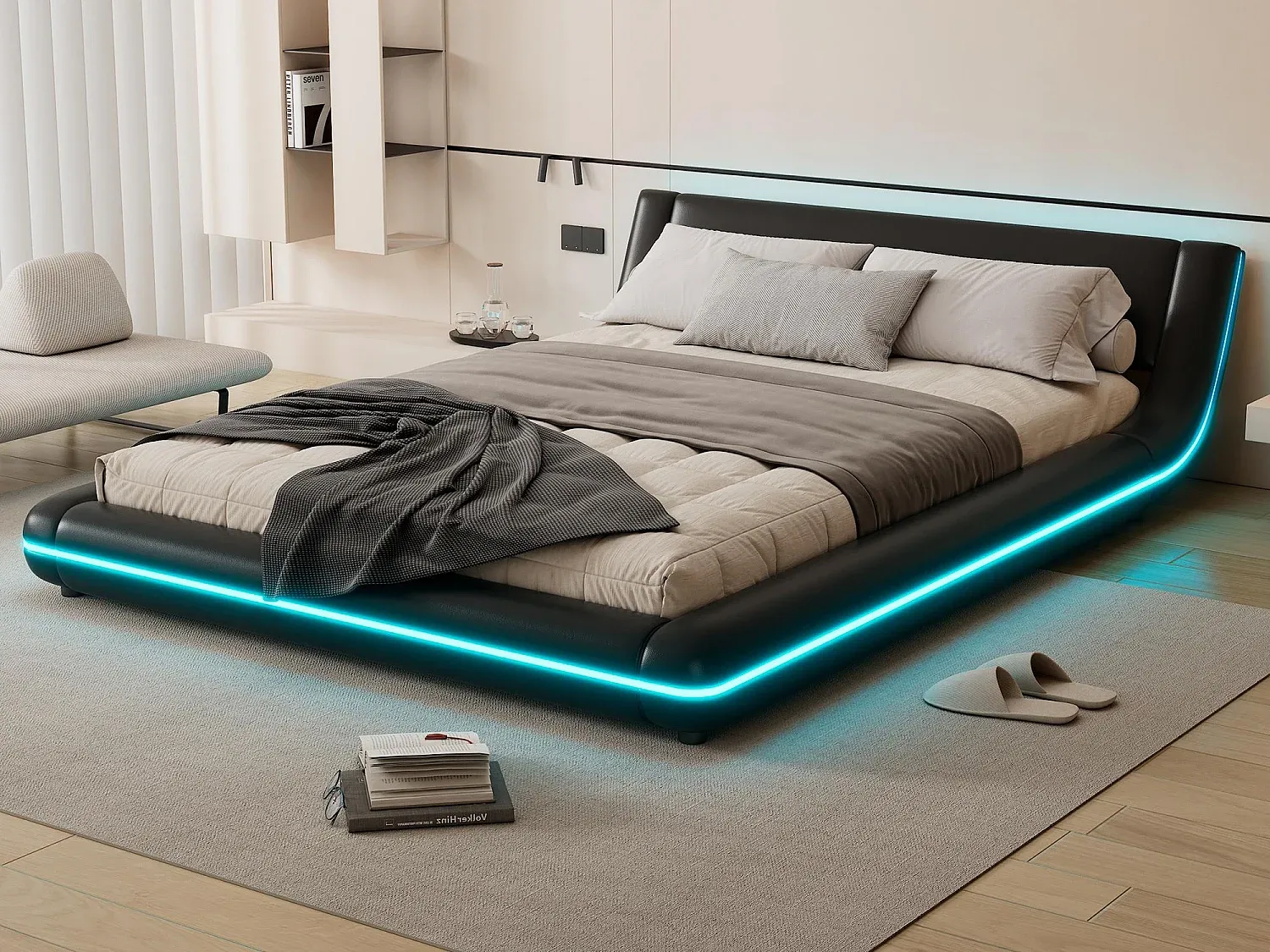 Schlafzimmer,Bereich Bett,Bettrahmen-Cozyilume