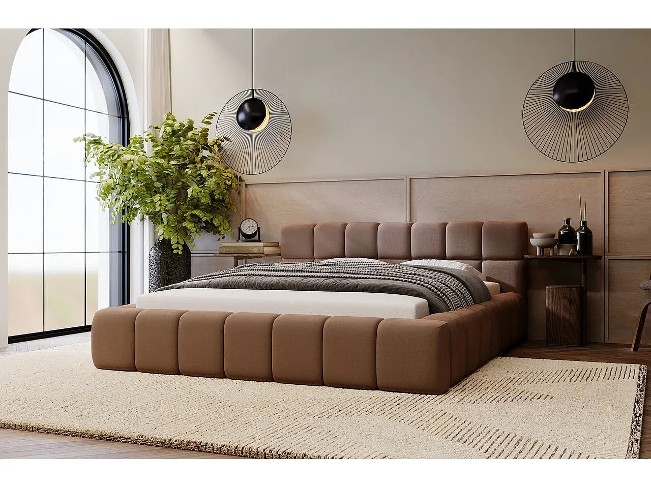 Schlafzimmer,Bereich Bett,Bett mit Bettkasten-Cozyilume
