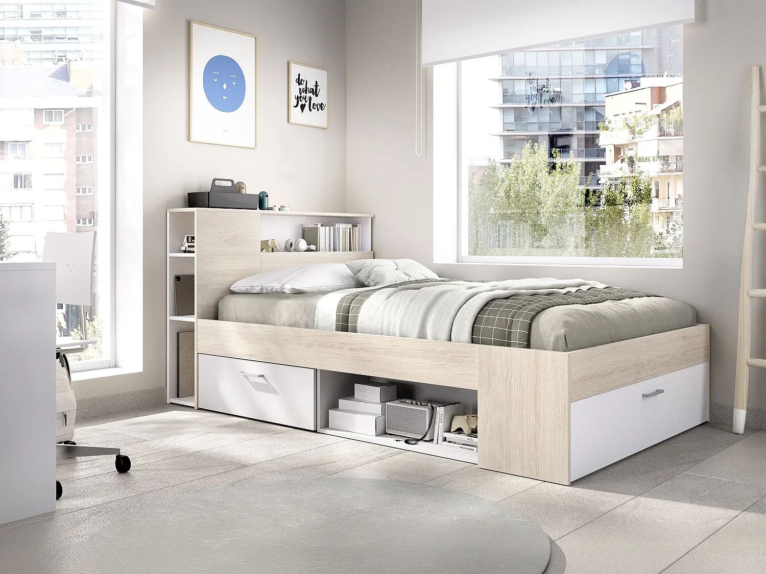 Schlafzimmer,Bereich Bett,Bettrahmen-Cozyilume