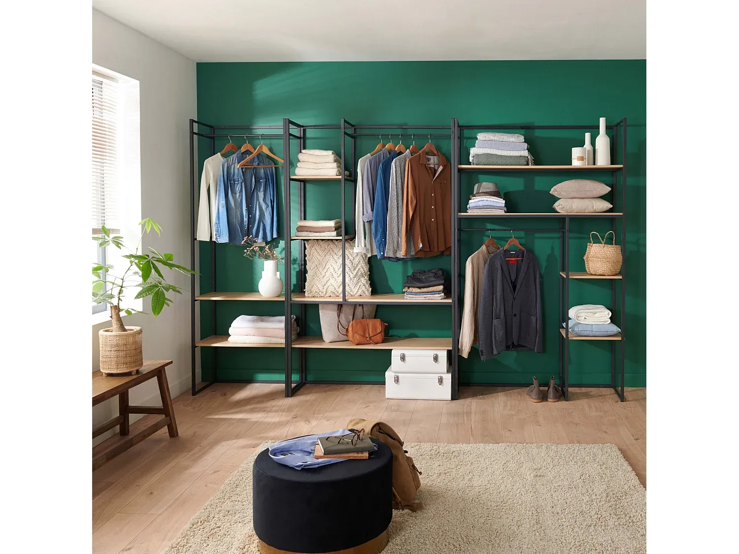 Schlafzimmer,Schlafzimmermöbel,Offener Kleiderschrank-decoravenao