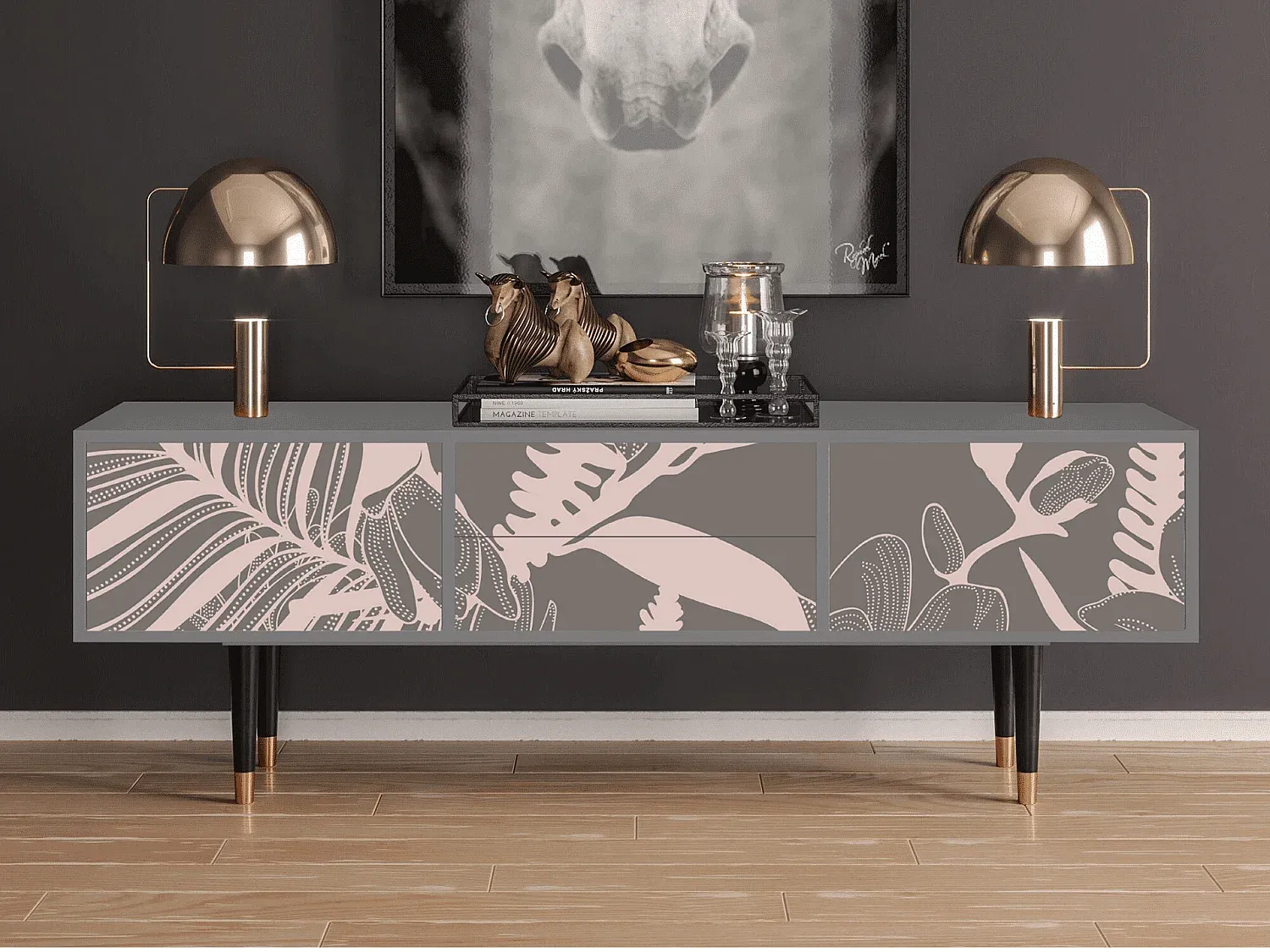 Wohnzimmer und Flur,Wohnzimmermöbel,TV-Board-decoravenao