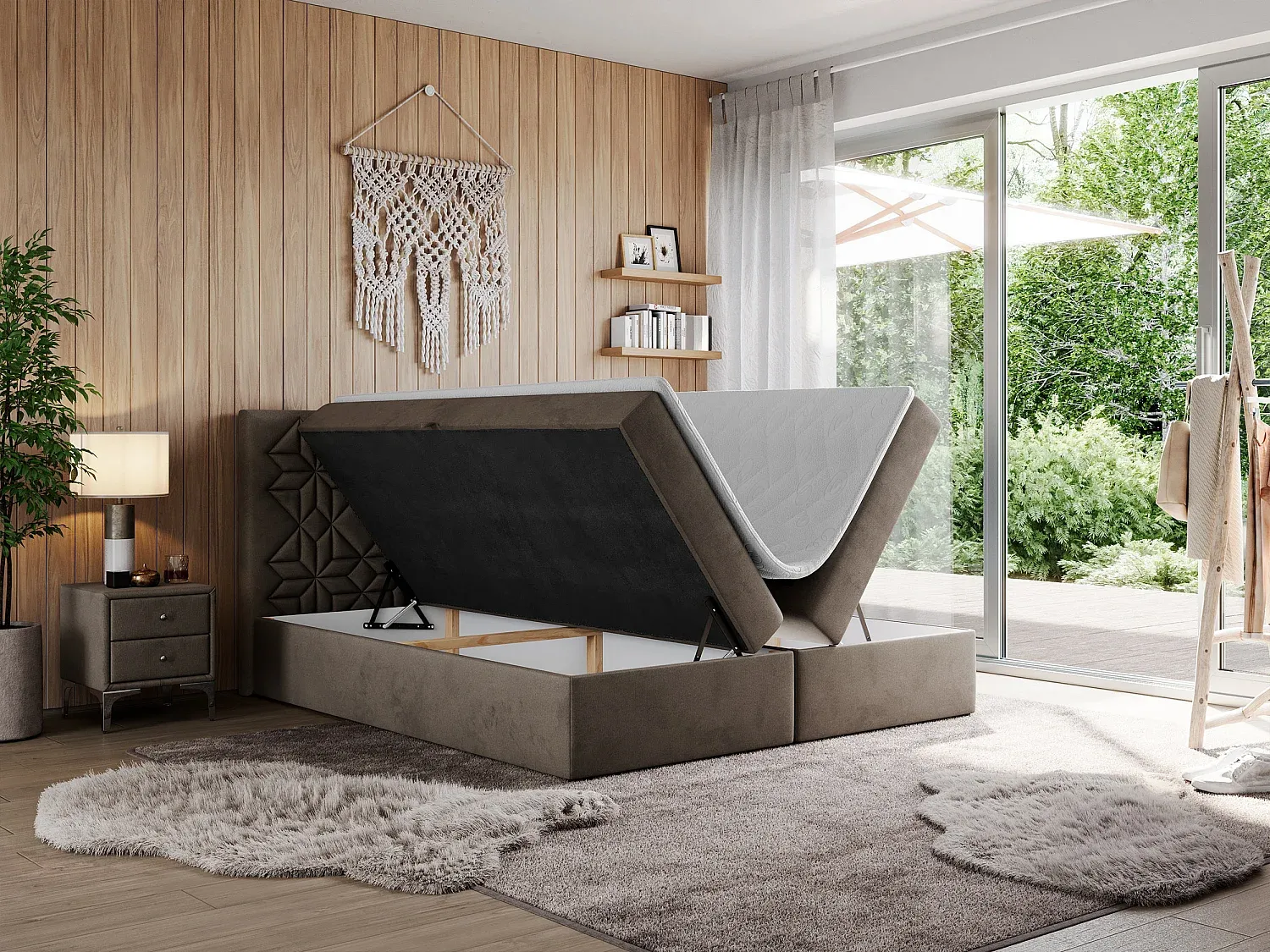 Schlafzimmer,Bereich Bett,Boxspringbett-decoravenao