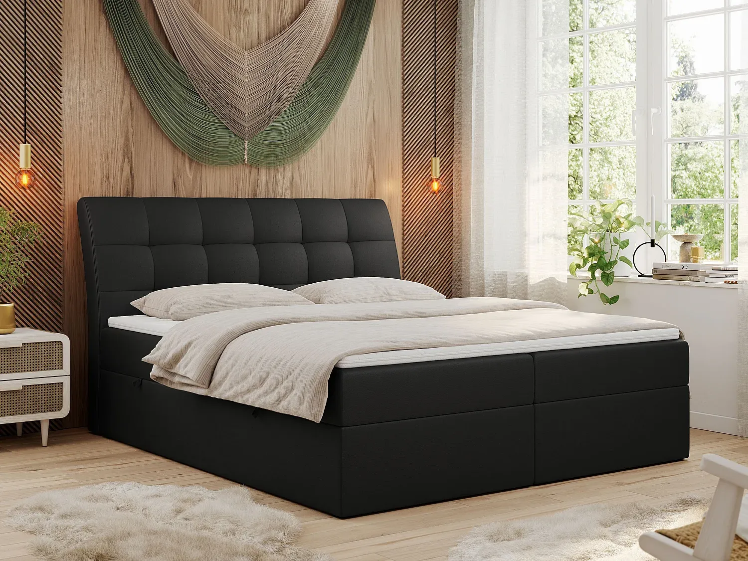 Schlafzimmer,Bereich Bett,Boxspringbett-decoravenao