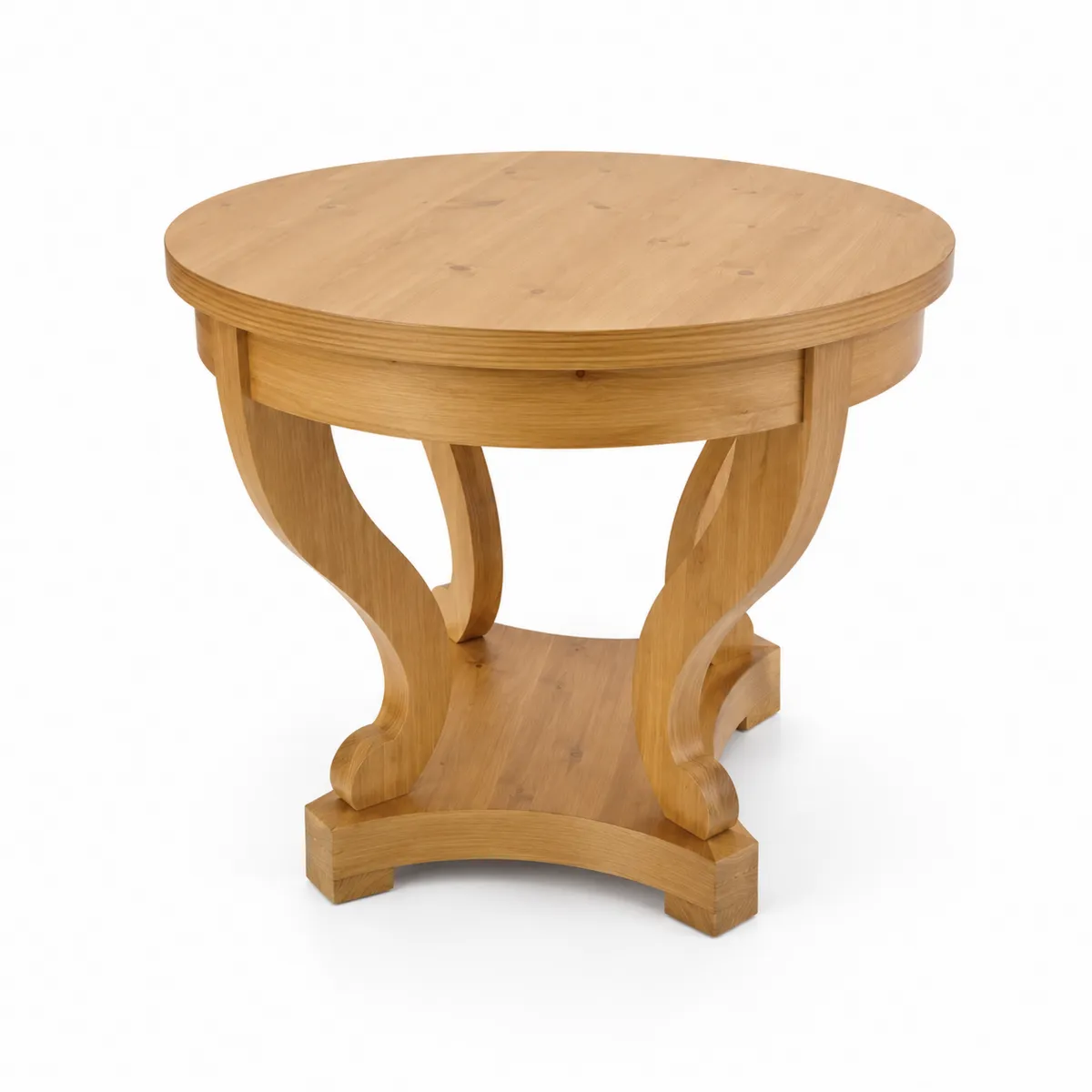 Okrągły stolik kawowy z drewna-Villanestluxe