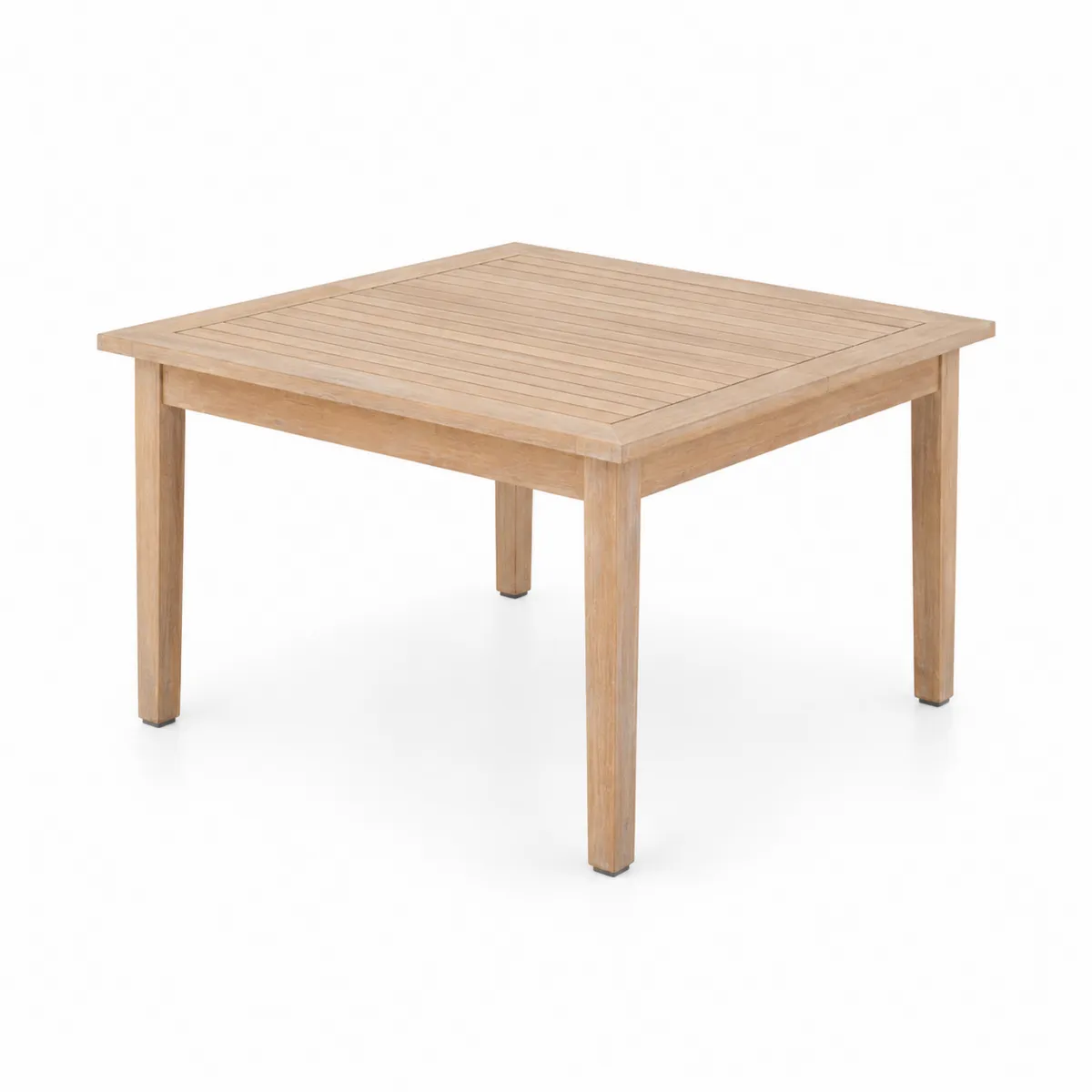 Drewniany stół ogrodowy z drewna tekowego 90x90x75 cm-Villanestluxe