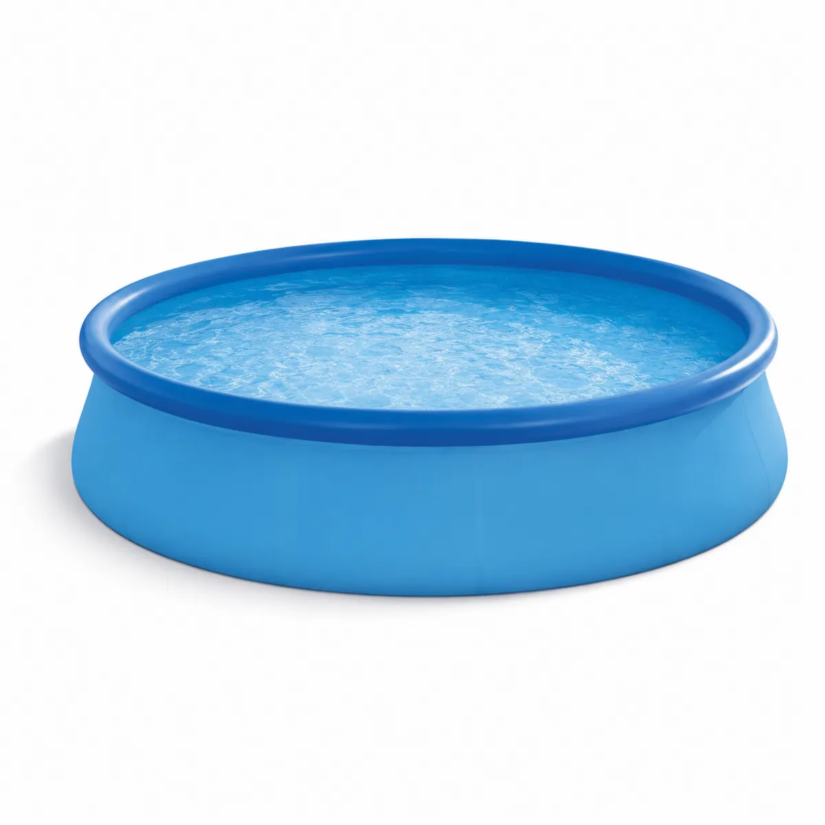 Basen Okrągły 366 cm x 76 cm Niebieski PVC-Villanestluxe