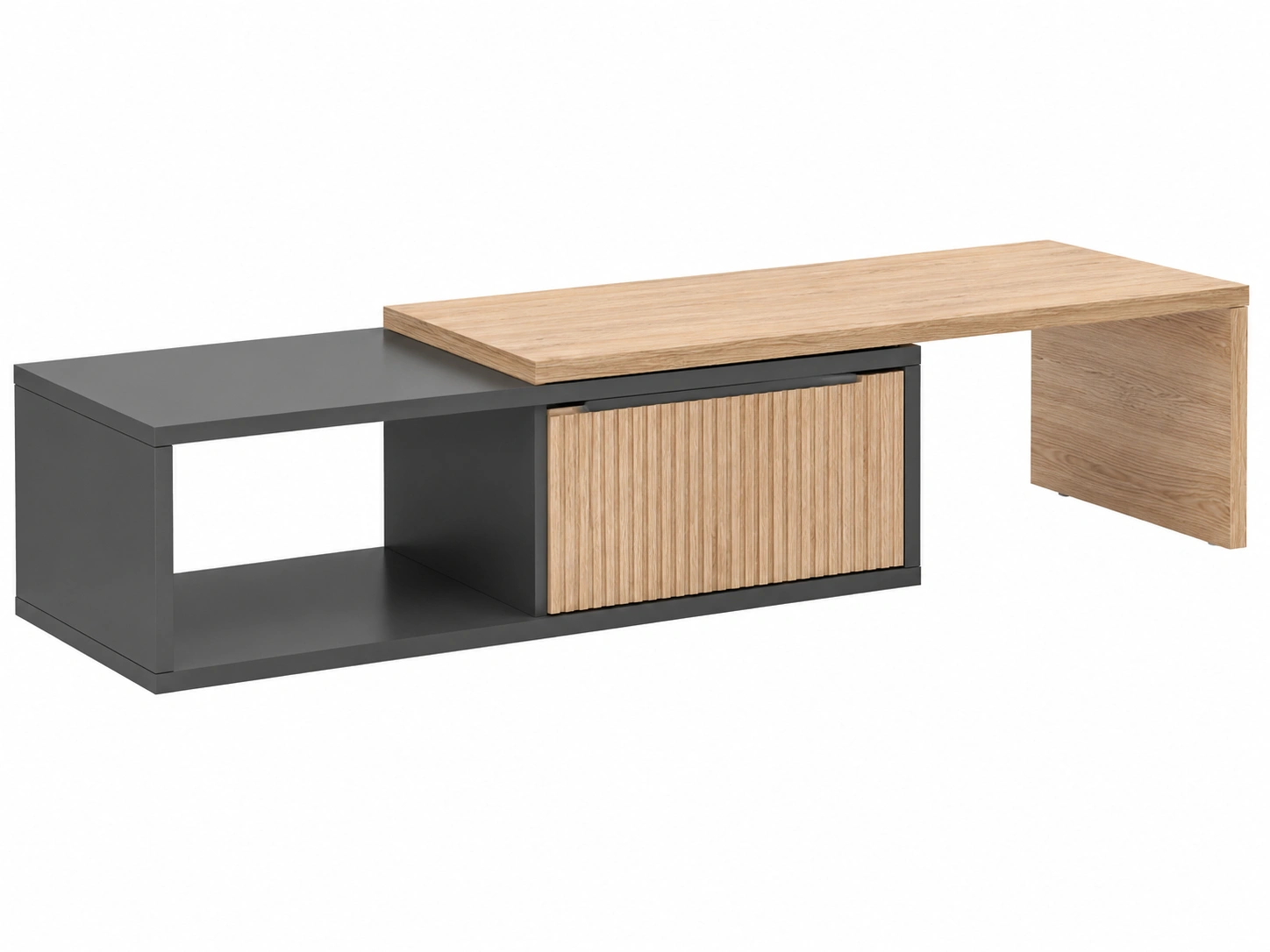 Mesa de Centro Roble y Negro-rovenoak