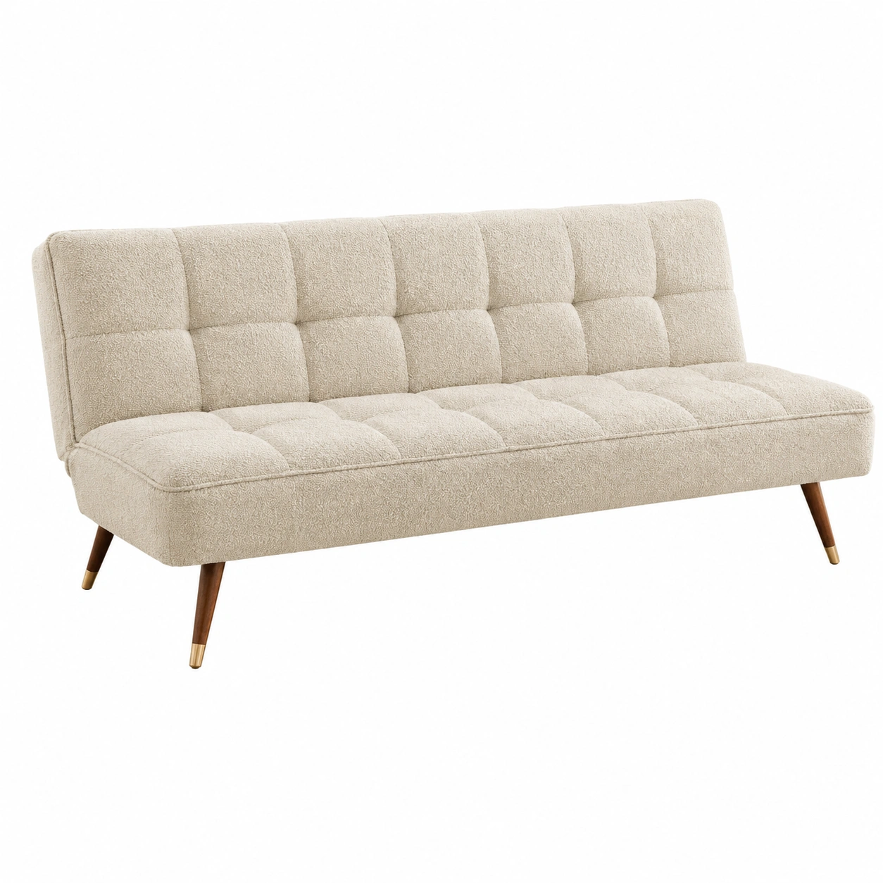 Sofa Cama Beige Boucle-rovenoak
