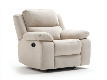 Fauteuil relax-Tissu polyester-Mousse-99 x 93 x 105 cm-Beige-Style contemporain-Roomgetbay