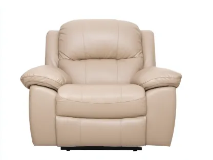 Fauteuil relax-Cuir synthétique-Mousse-101 x 95 x 106 cm-Beige-Style moderne-Roomgetbay