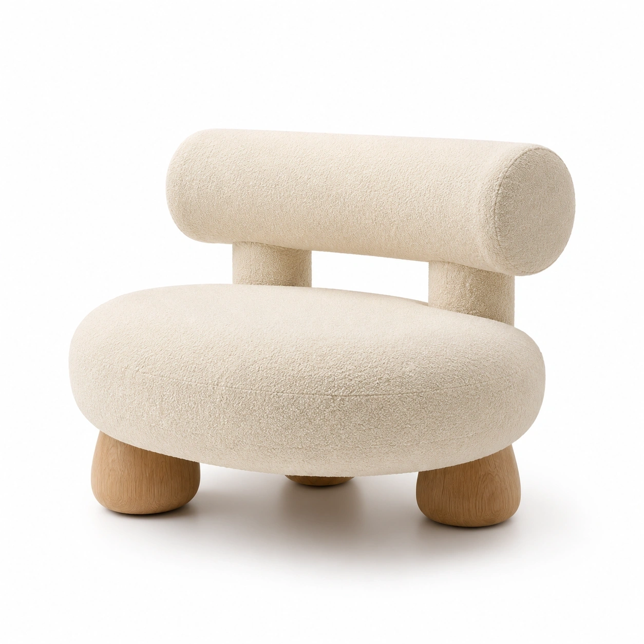 Silla lounge redonda naranja-ardenlivo